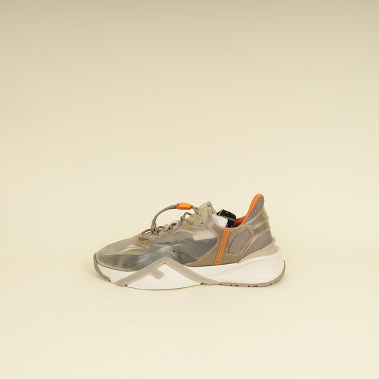 Fendi Beige Flow Low Top Sneakers 7-Fendi-THE CLOSET