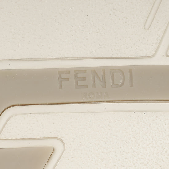 Fendi Beige Flow Low Top Sneakers 7-Fendi-THE CLOSET