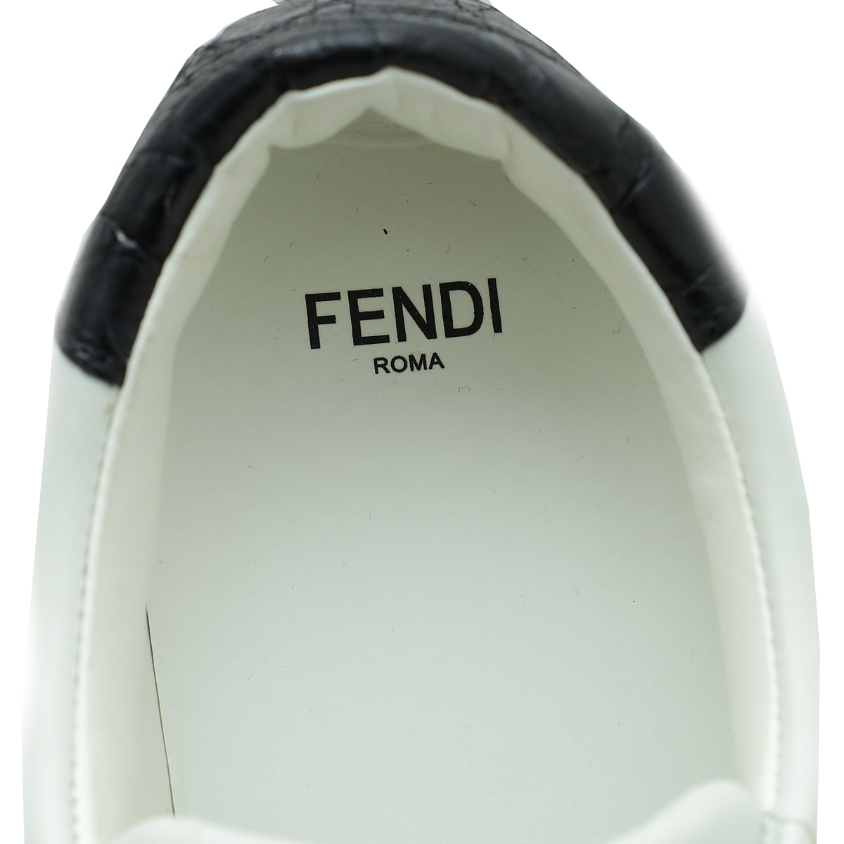 Fendi Tricolor Velvet Logo Strap Buckle Slip On Sneakers 35