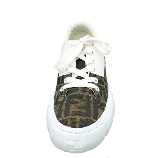 Fendi Bicolor Force Low Top Sneakers 36