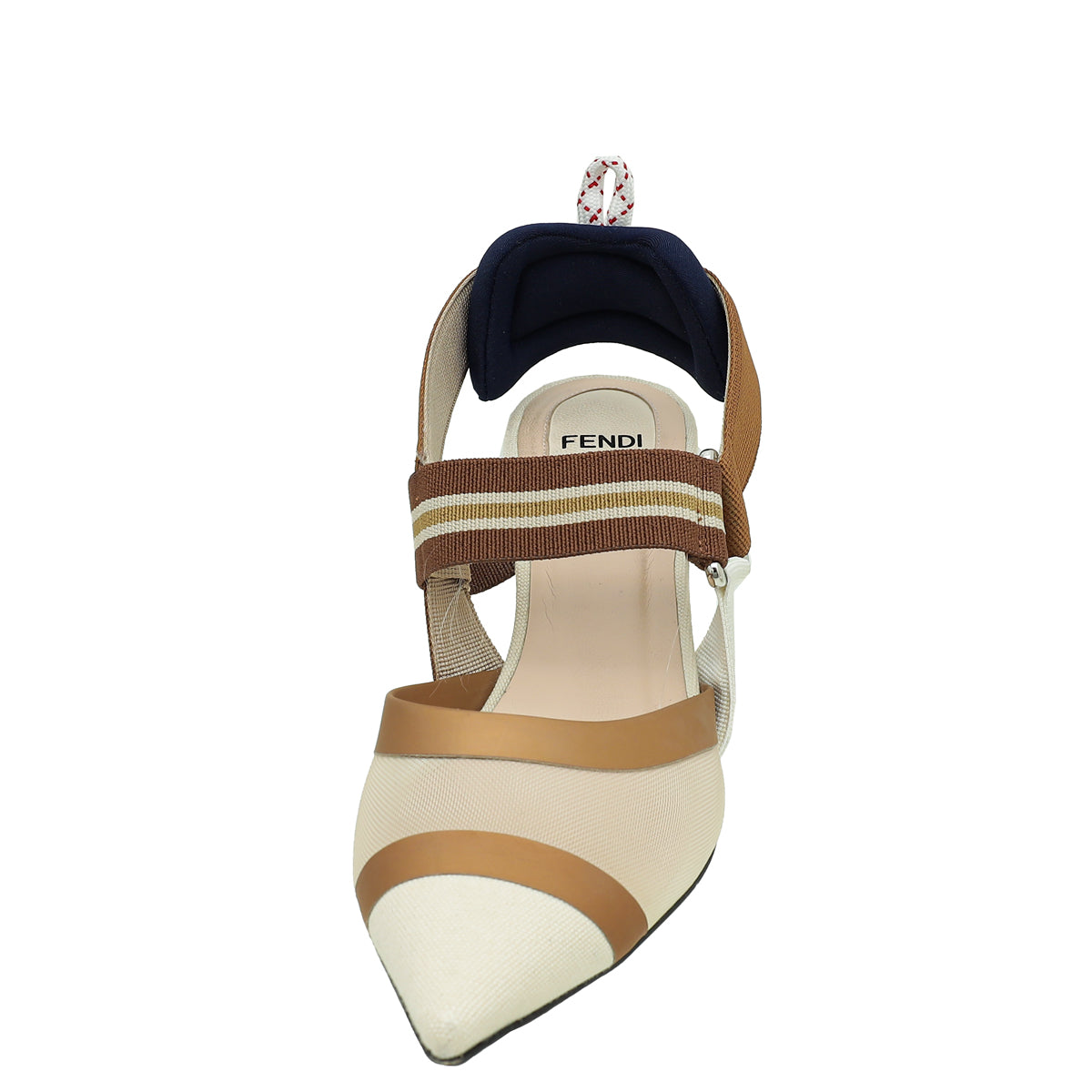 Fendi Bicolor Colibri Mesh Slingback Pump 36-Fendi-THE CLOSET