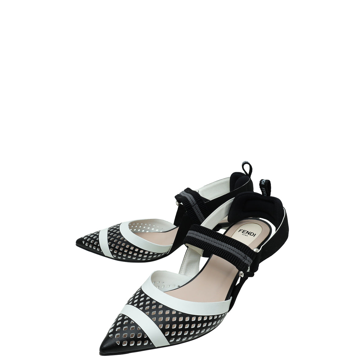 Fendi Bicolor Colibri Slingback 37.5-Fendi-THE CLOSET