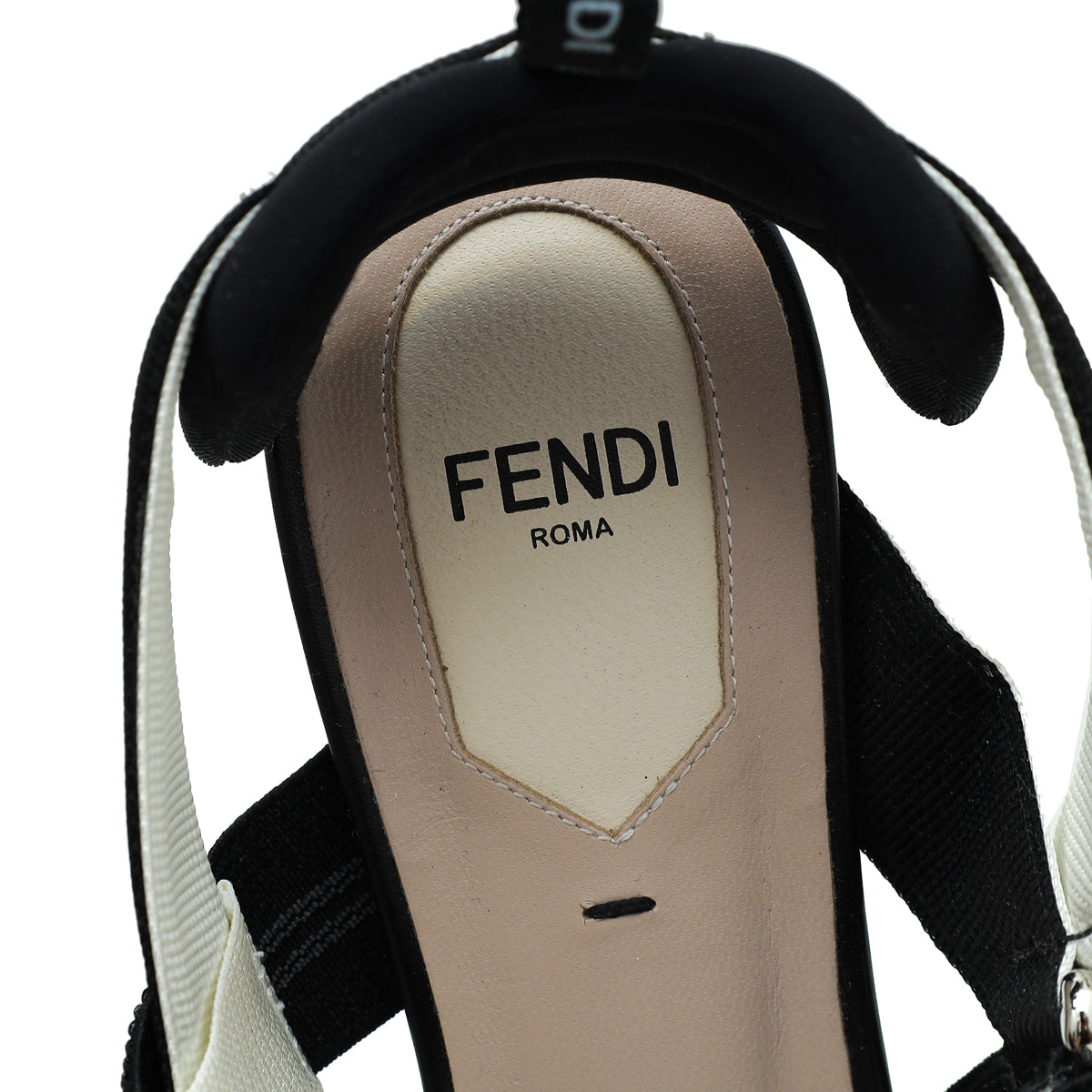 Fendi Bicolor Colibri Slingback 37.5
