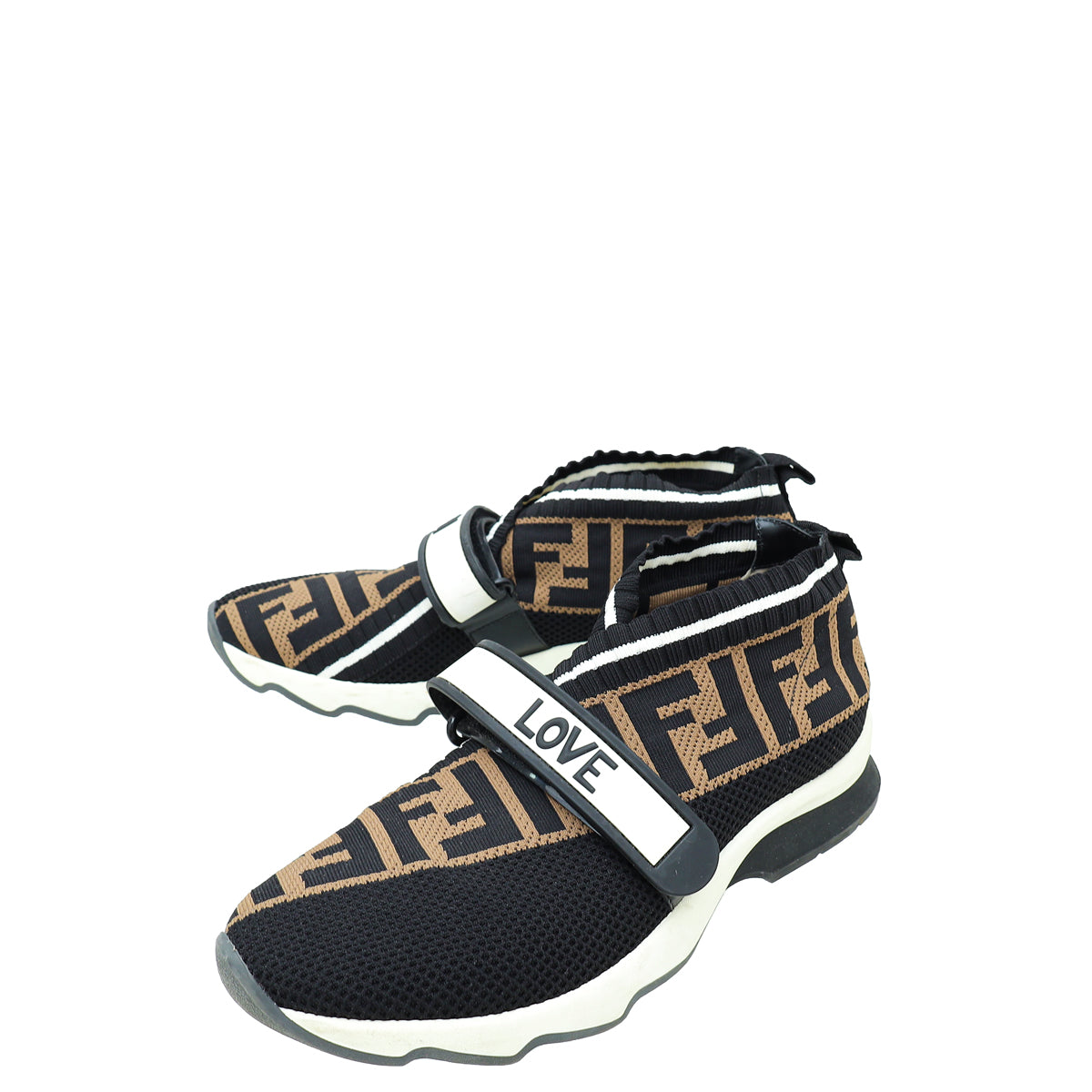 Fendi Tricolor Love Rockoko Sneakers 37.5-Fendi-THE CLOSET