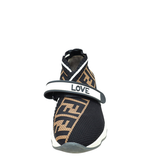 Fendi Tricolor Love Rockoko Sneakers 37.5