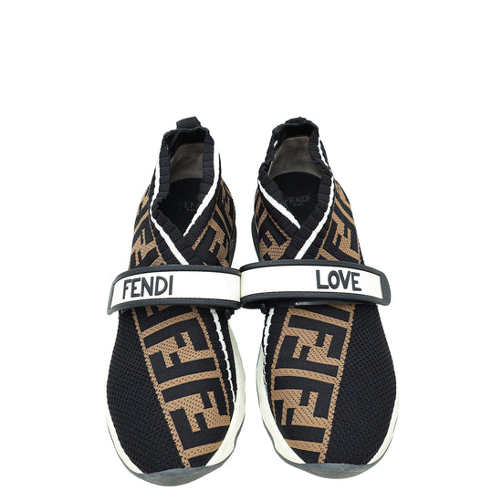 Fendi Tricolor Love Rockoko Sneakers 37