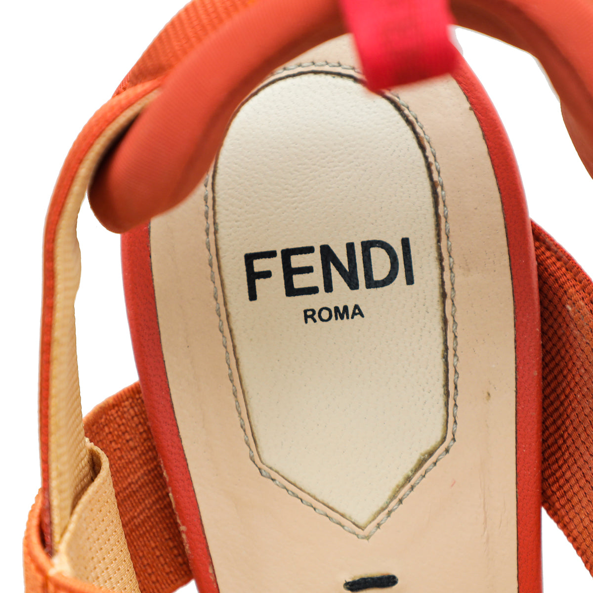 Fendi Coral FF Velvet Colibri Slingback Pumps 37