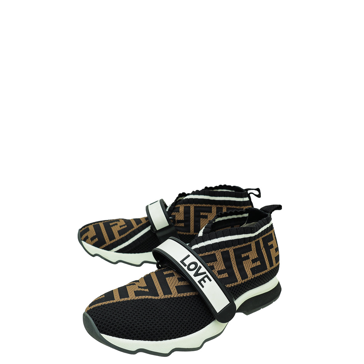 Fendi Tricolor Love Rockoko Sneakers 35-Fendi-THE CLOSET