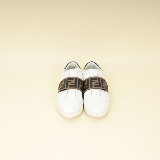 Fendi Bicolor FF Velcro Slip On Sneakers 37-Fendi-THE CLOSET