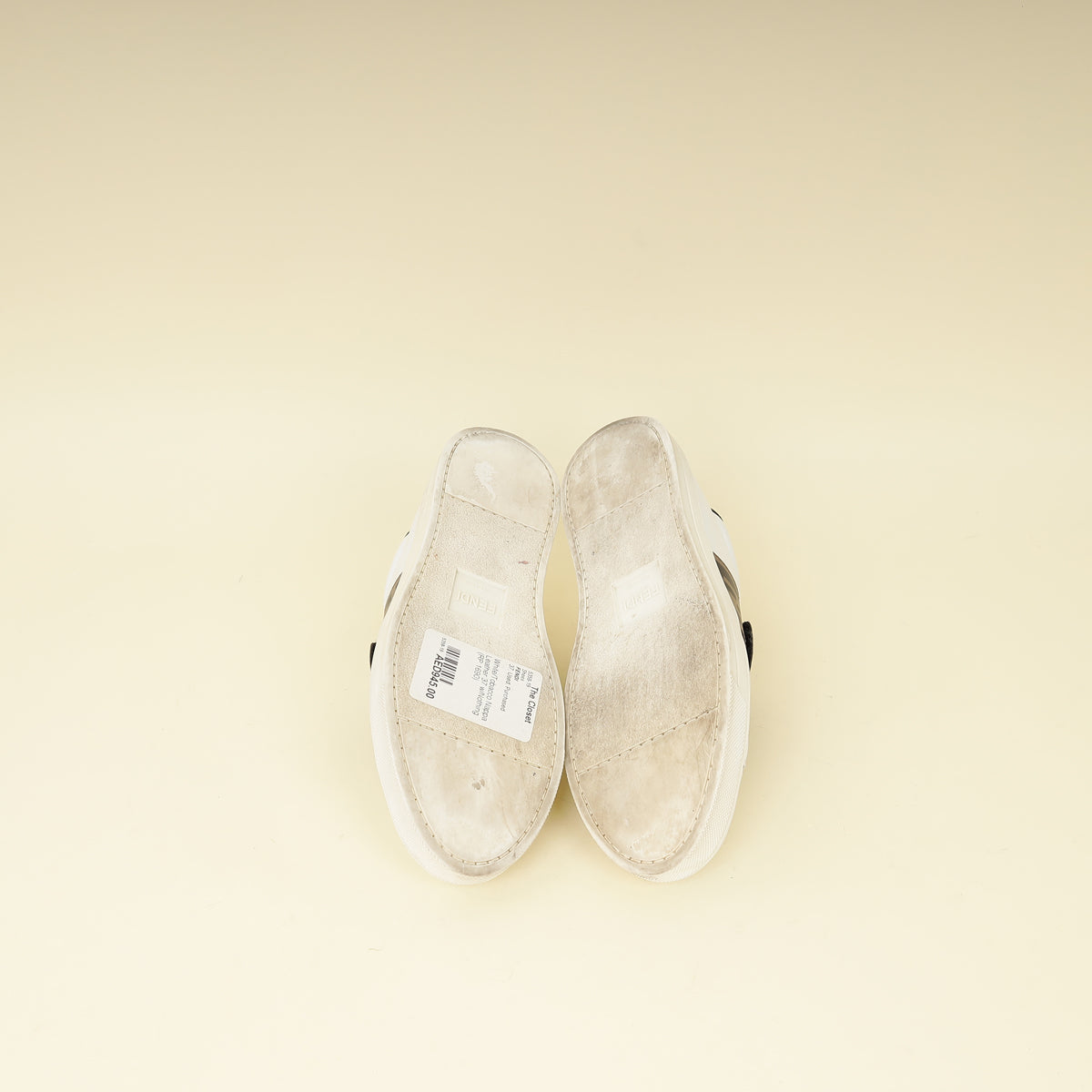 Fendi Bicolor FF Velcro Slip On Sneakers 37-Fendi-THE CLOSET