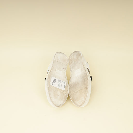 Fendi Bicolor FF Velcro Slip On Sneakers 37-Fendi-THE CLOSET