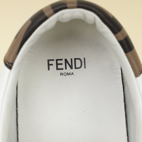 Fendi Bicolor FF Velcro Slip On Sneakers 37-Fendi-THE CLOSET