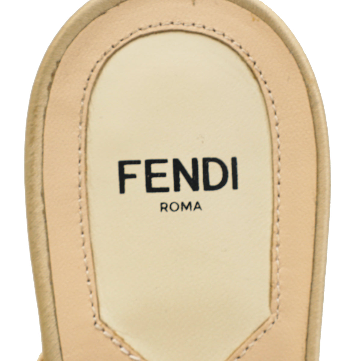 Fendi Beige Metallic Colibrì Crystal Embellished Mules 38.5