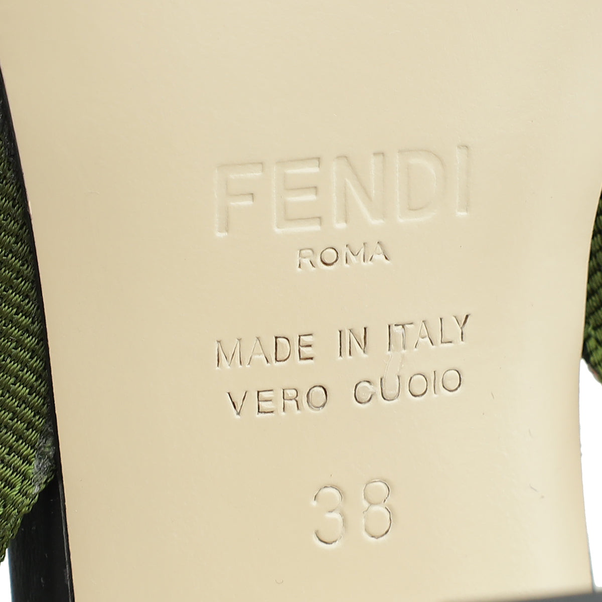 Fendi Multicolor FF Colibri Embroidered Beads Slingback Pump 38