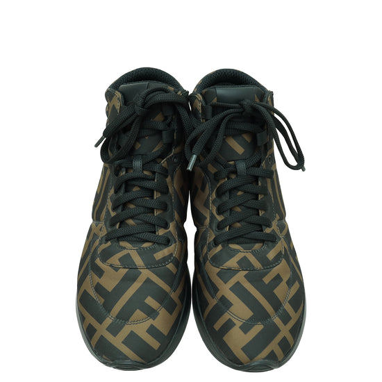 Fendi Bicolor FF Freedom Ankle Sneaker 38