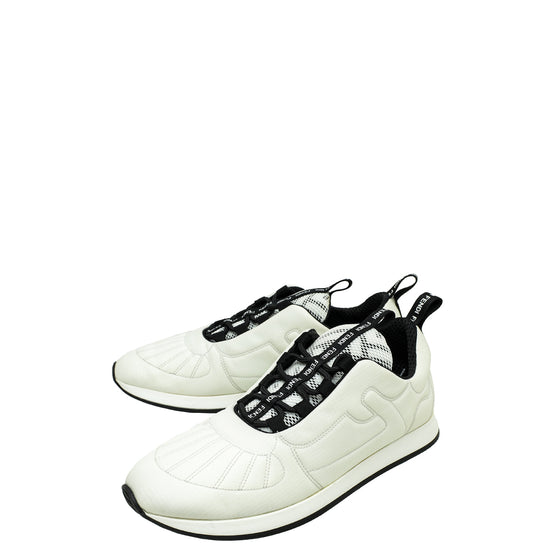 Fendi Bicolor Nylon FFreedom Sneakers 38