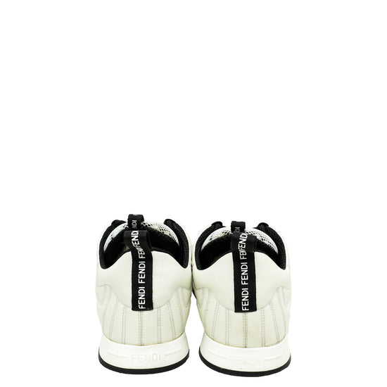 Fendi Bicolor Nylon FFreedom Sneakers 38