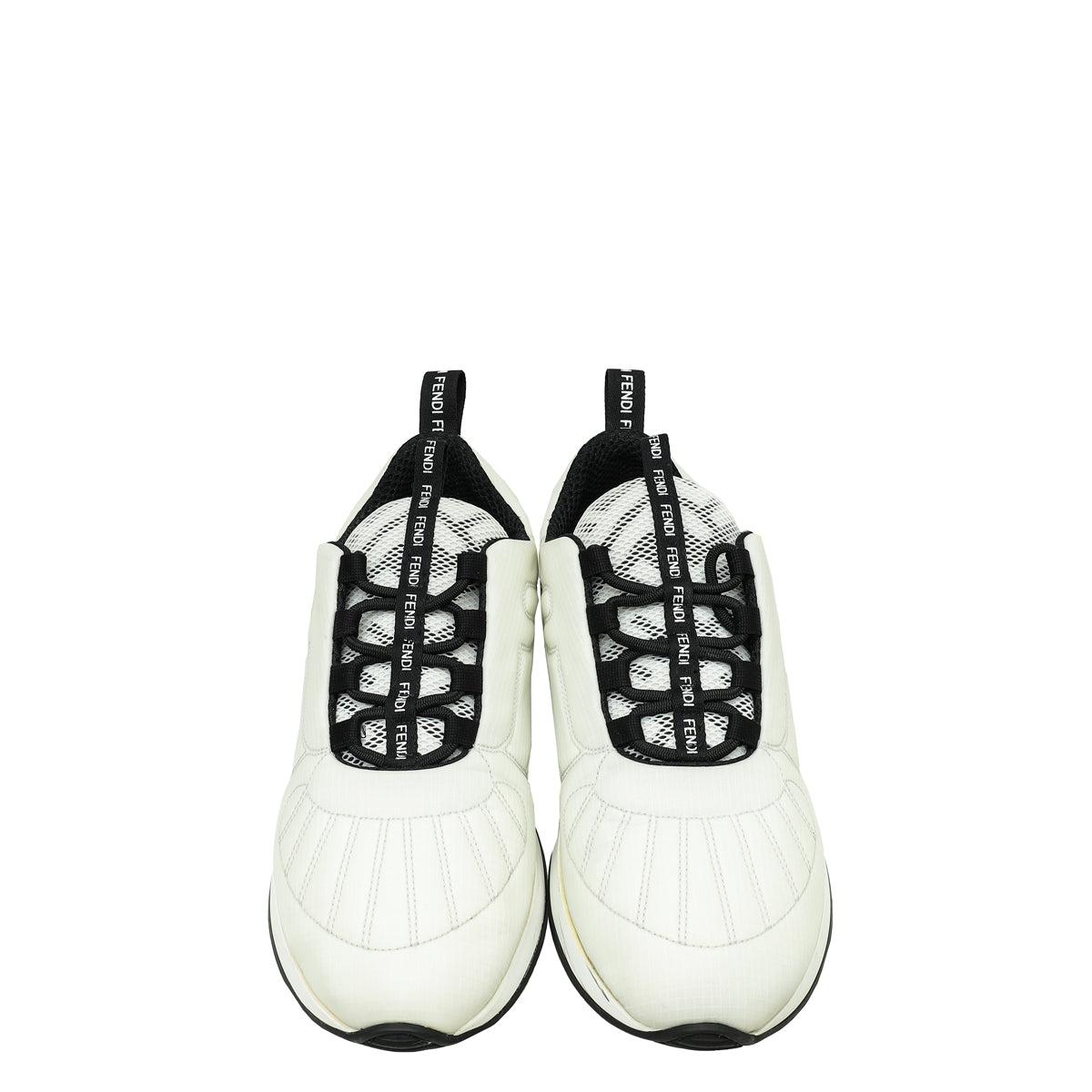 Fendi Bicolor Nylon FFreedom Sneakers 38