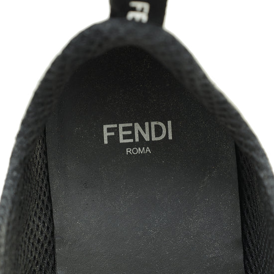 Fendi Bicolor Nylon FFreedom Sneakers 38