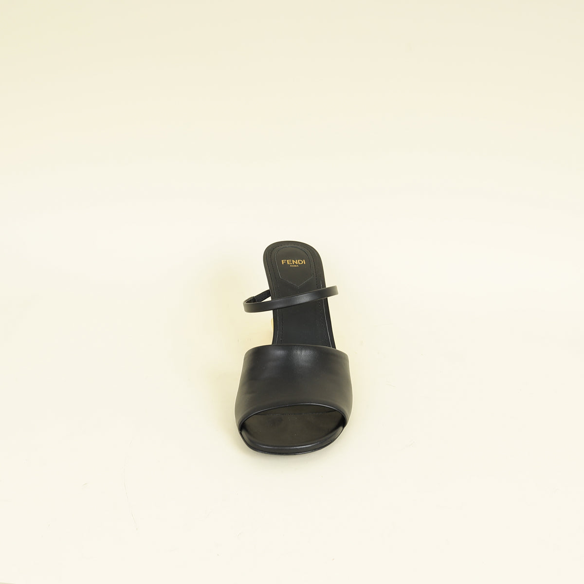 Fendi Black First Slide Mules 39.5