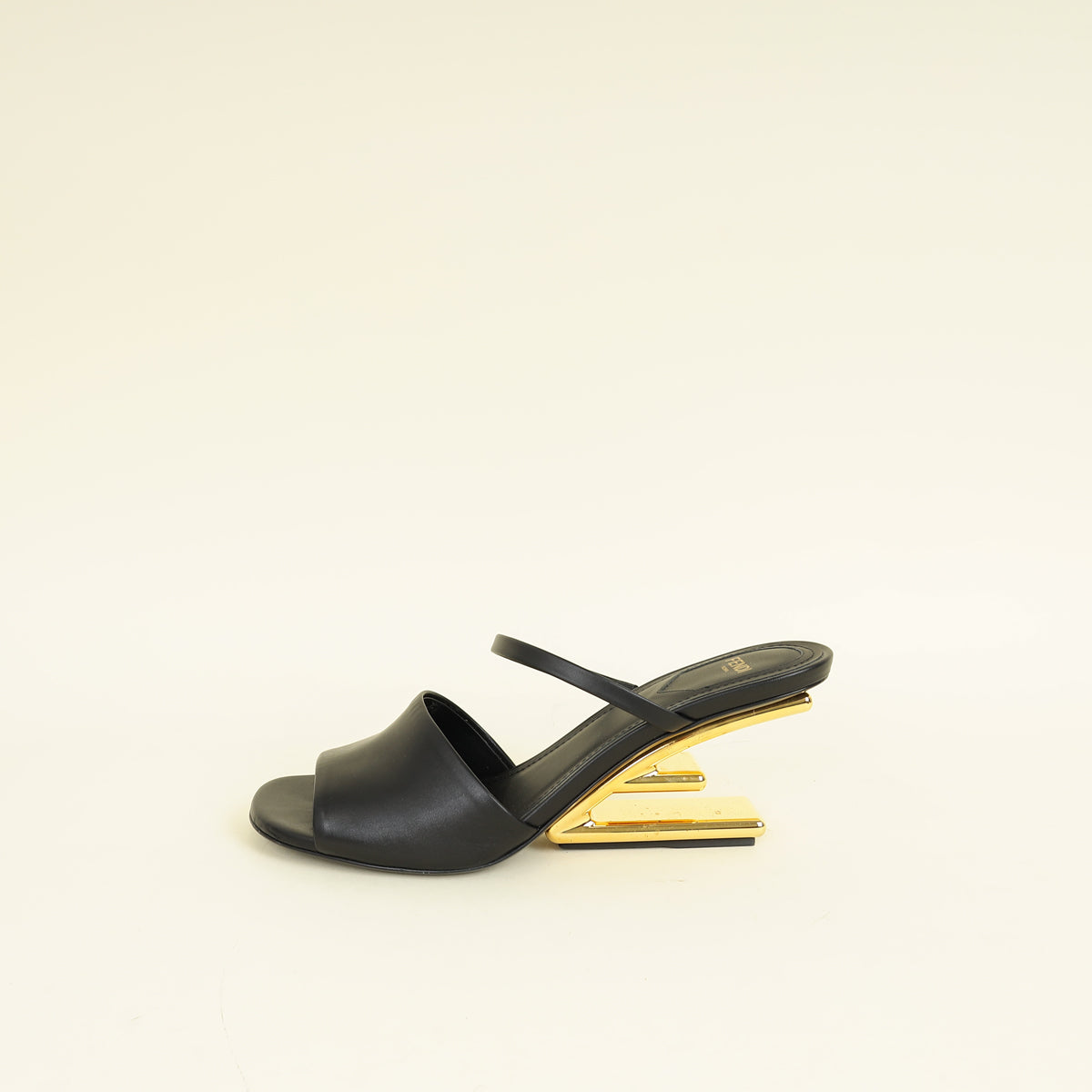 Fendi Black First Slide Mules 39.5