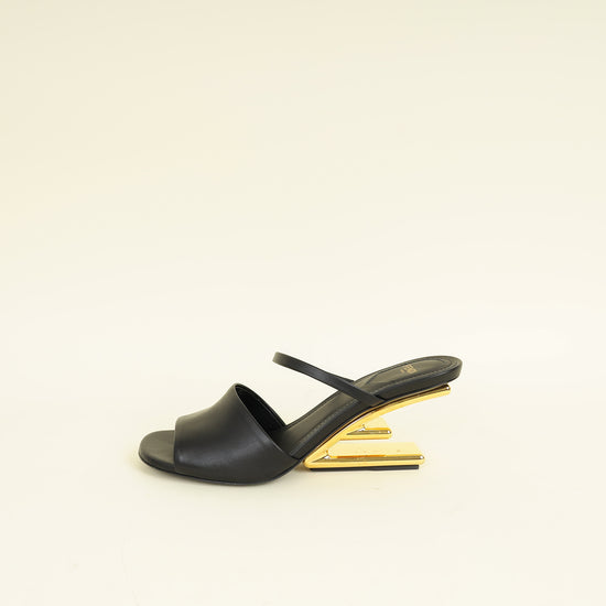 Fendi Black First Slide Mules 39.5