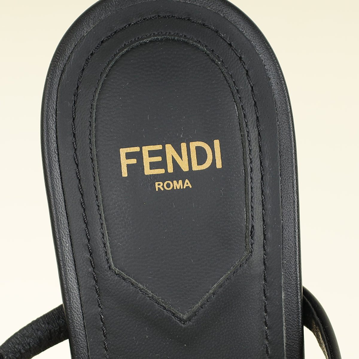 Fendi Black First Slide Mules 39.5