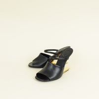 Fendi Black First Sandals 39