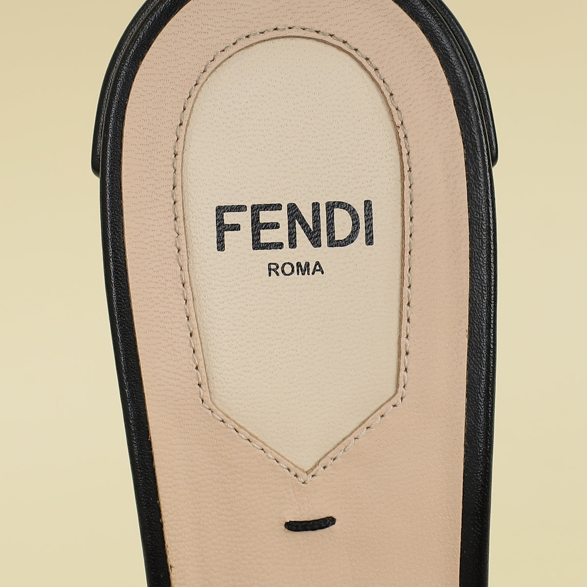 Fendi Brown FF Velvet Slide Mules 39