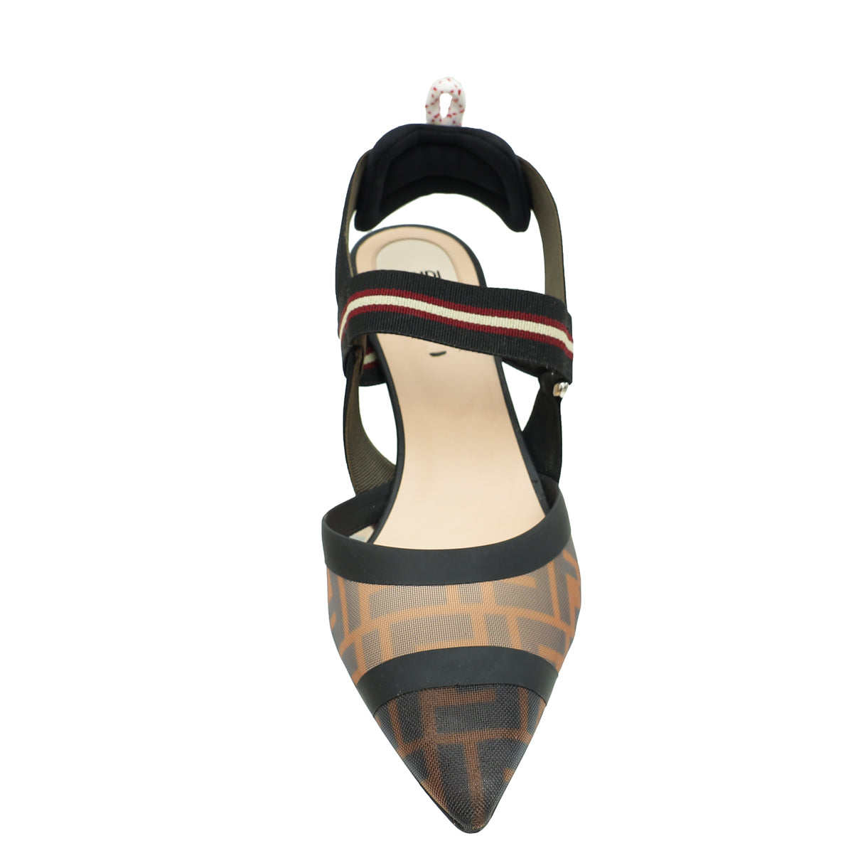 Fendi Bicolor Colibri Mesh Slingback Pump 41-Fendi-THE CLOSET