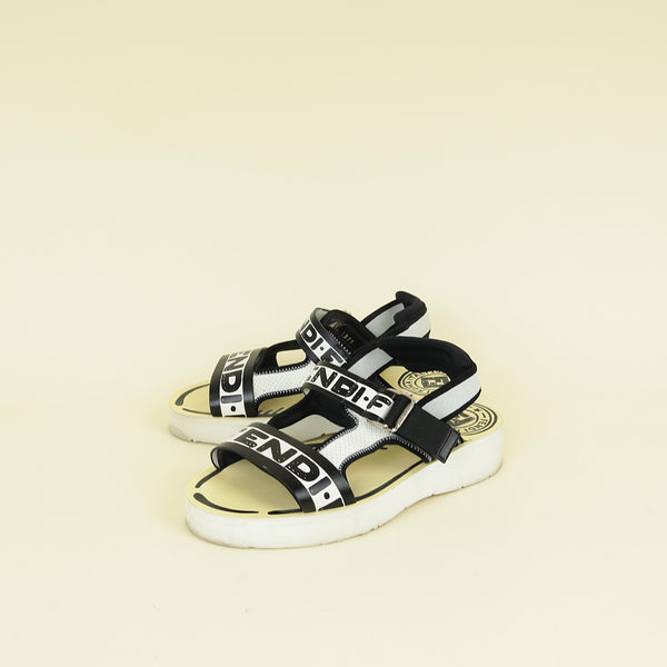 Fendi Tricolor x Joshua Vides Trompe L'Oeil Stamp Sandals 6