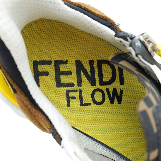 Fendi Multicolor "Flow" Sneakers 37.5