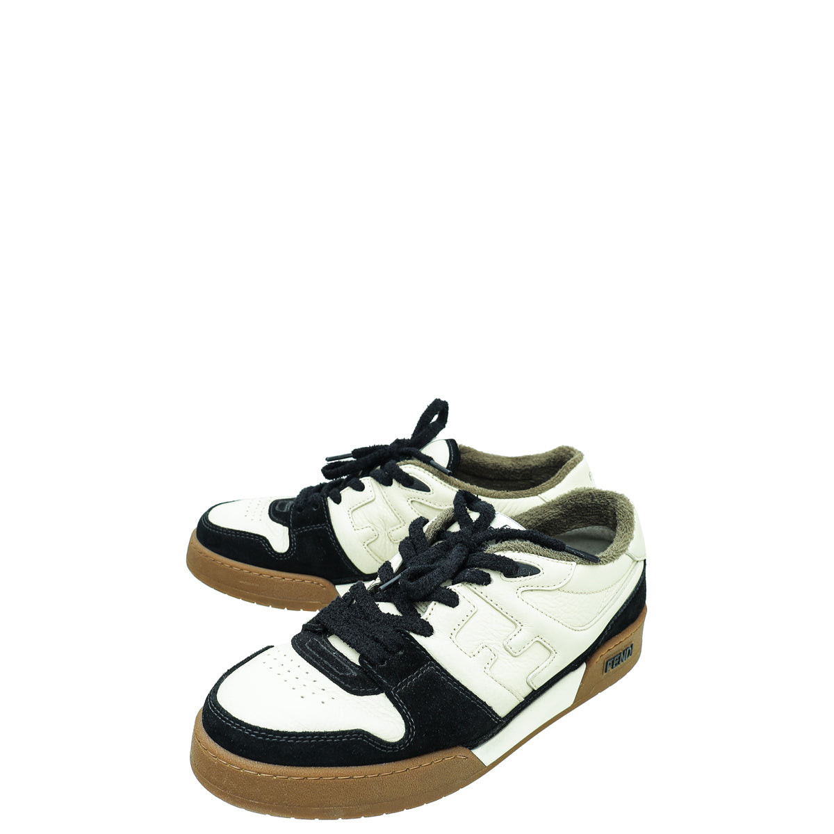 Fendi Tricolor Match Low Top Sneakers 9-Fendi-THE CLOSET