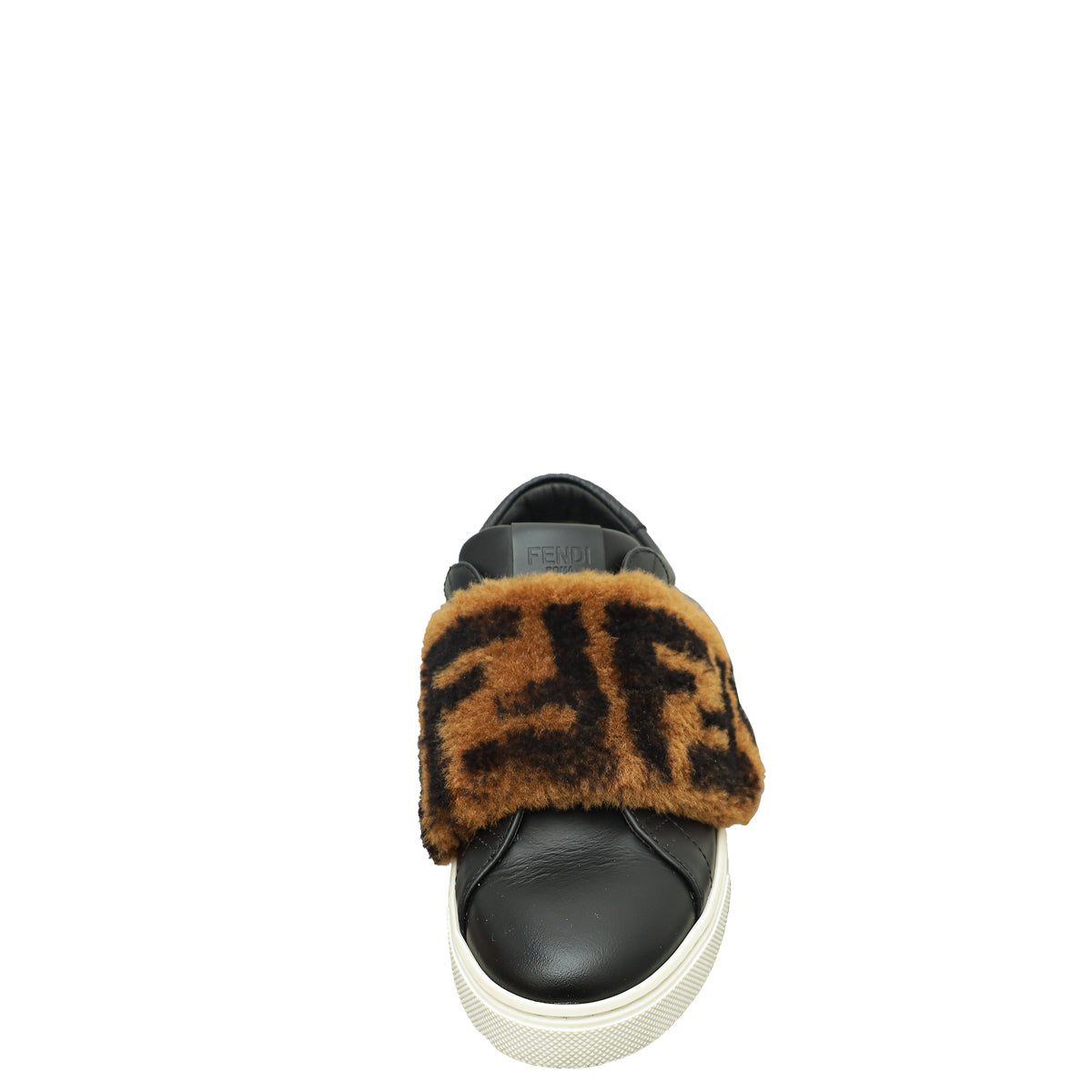 Fendi Bicolor Zucca Calf & Shearling Slip On Sneakers 36-Fendi-THE CLOSET