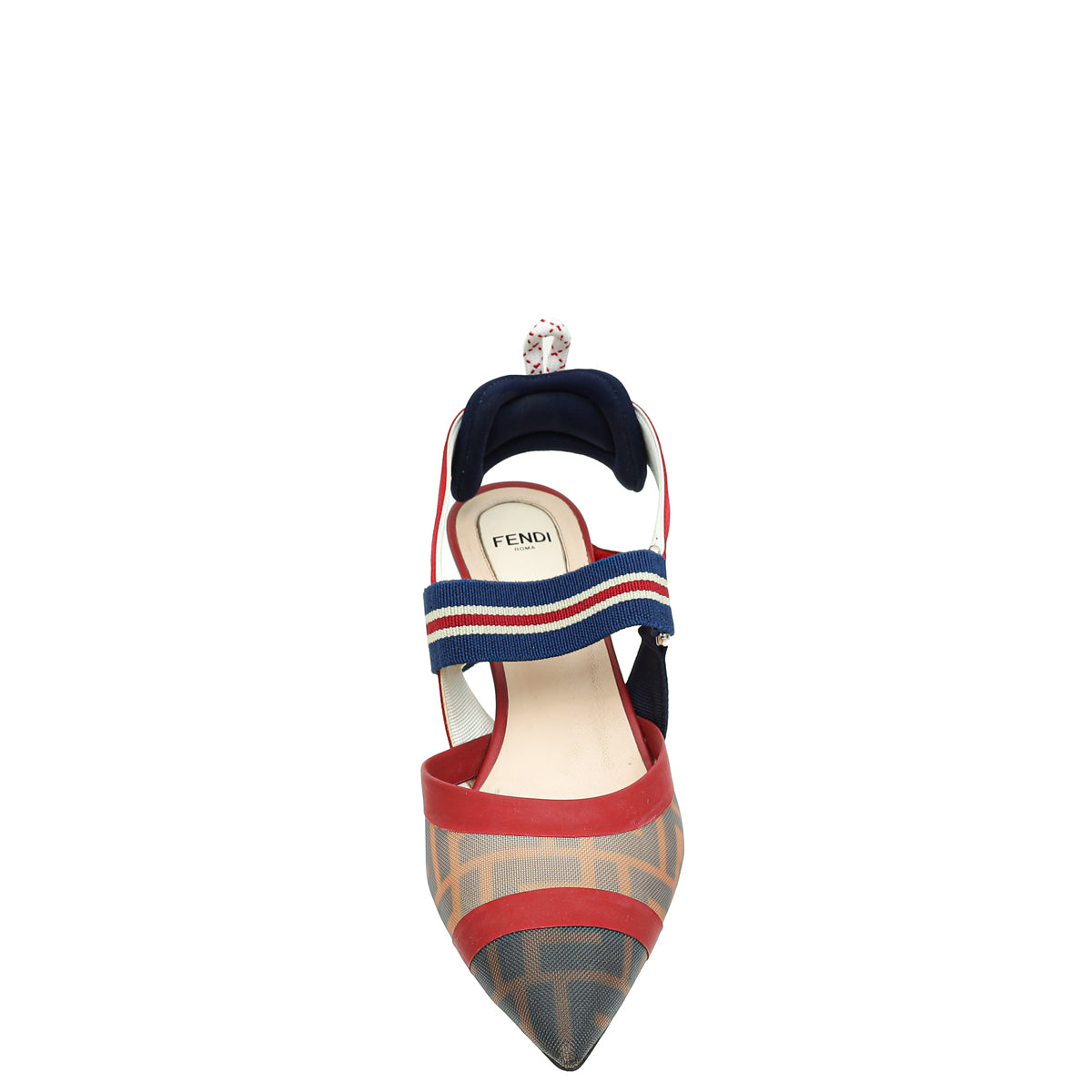 Fendi Bicolor Colibri Mesh Slingback Pump 37.5-Fendi-THE CLOSET