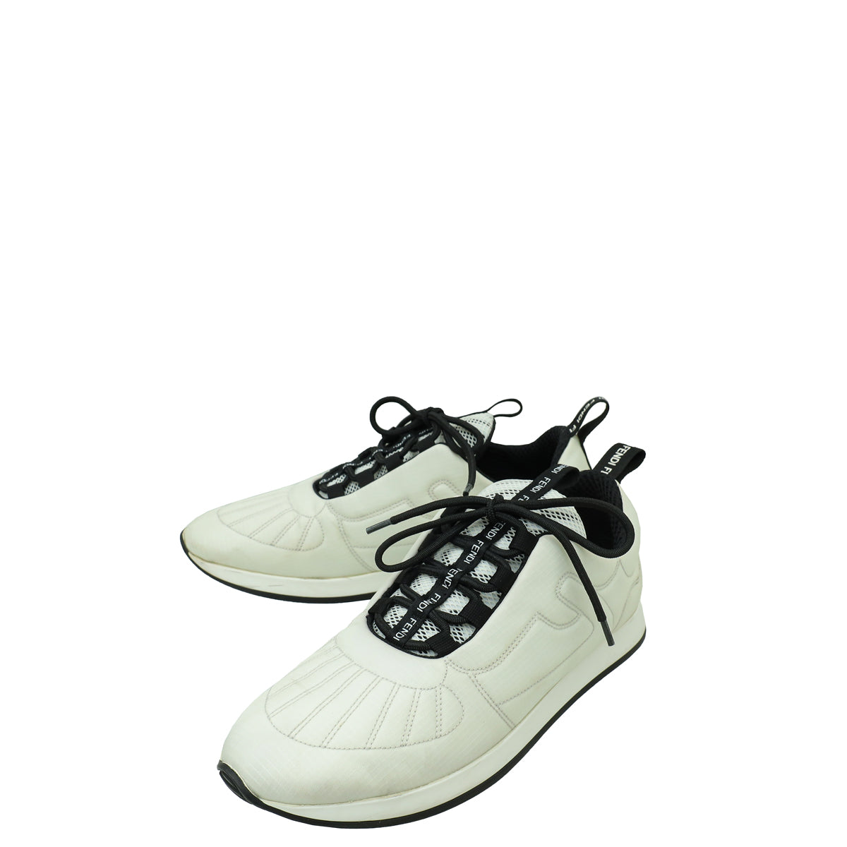 Fendi Bicolor Nylon FFreedom Sneakers 37-Fendi-THE CLOSET