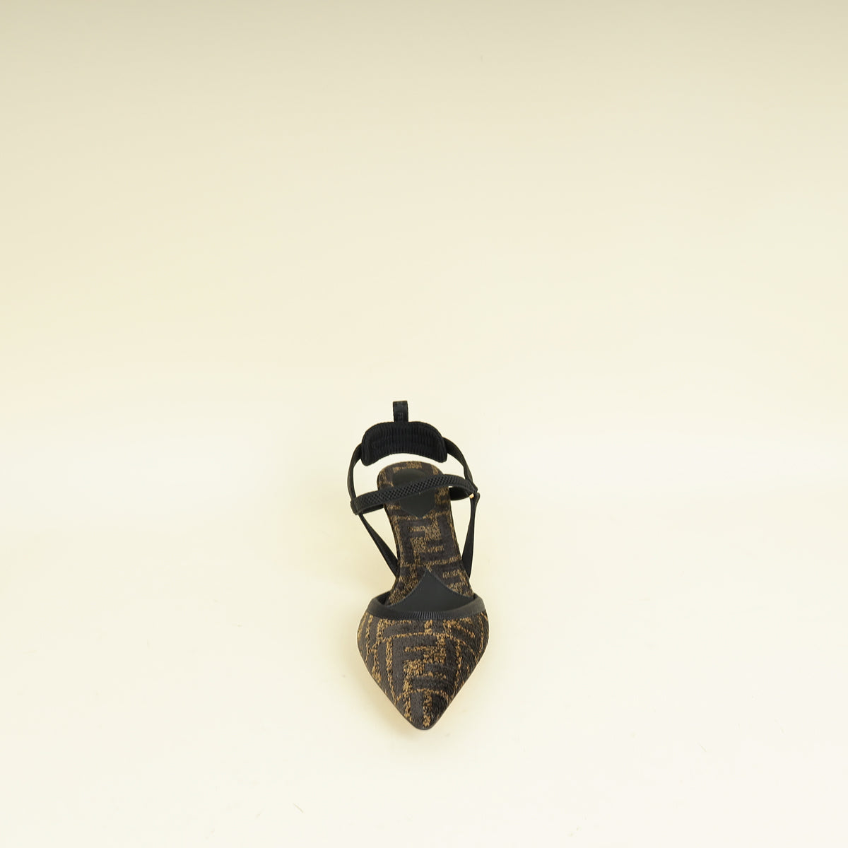 Fendi Bicolor Colibrì Lite Medium-Heeled Slingback Pump 37