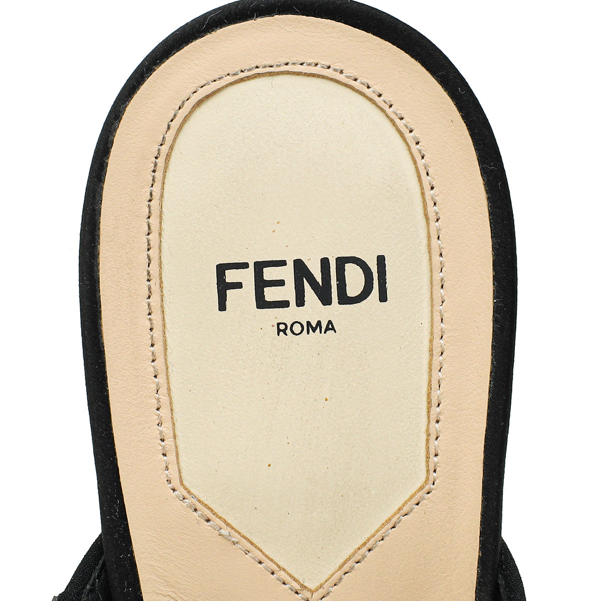 Fendi Black Colibrì Crystal Embellished Mules 38.5