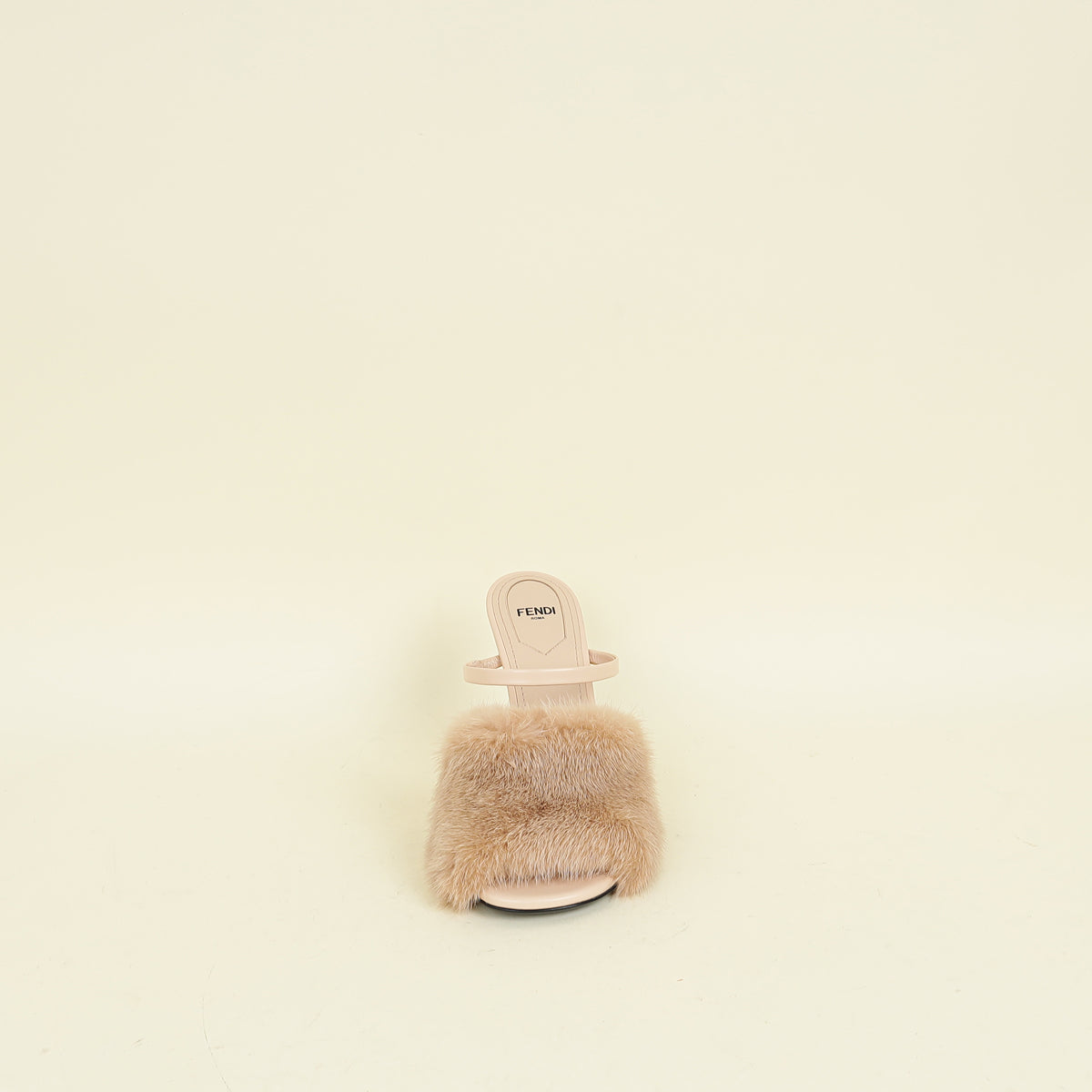 Fendi Nude First Mink Fur Sandal 38