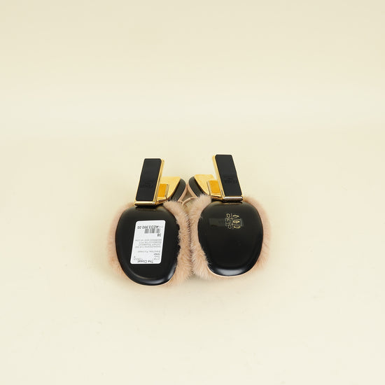 Fendi Nude First Mink Fur Sandal 38
