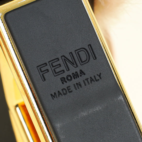 Fendi Nude First Mink Fur Sandal 38