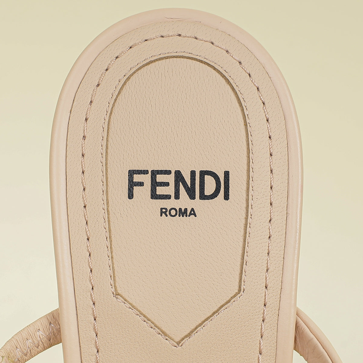 Fendi Nude First Mink Fur Sandal 38