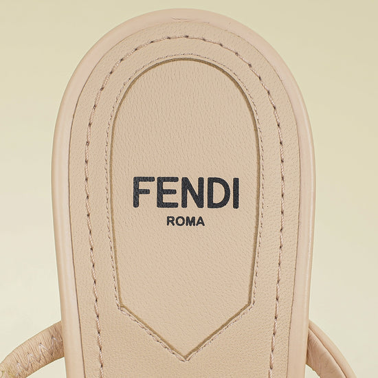 Fendi Nude First Mink Fur Sandal 38