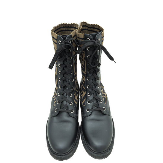 Fendi rockoko combat boots best sale