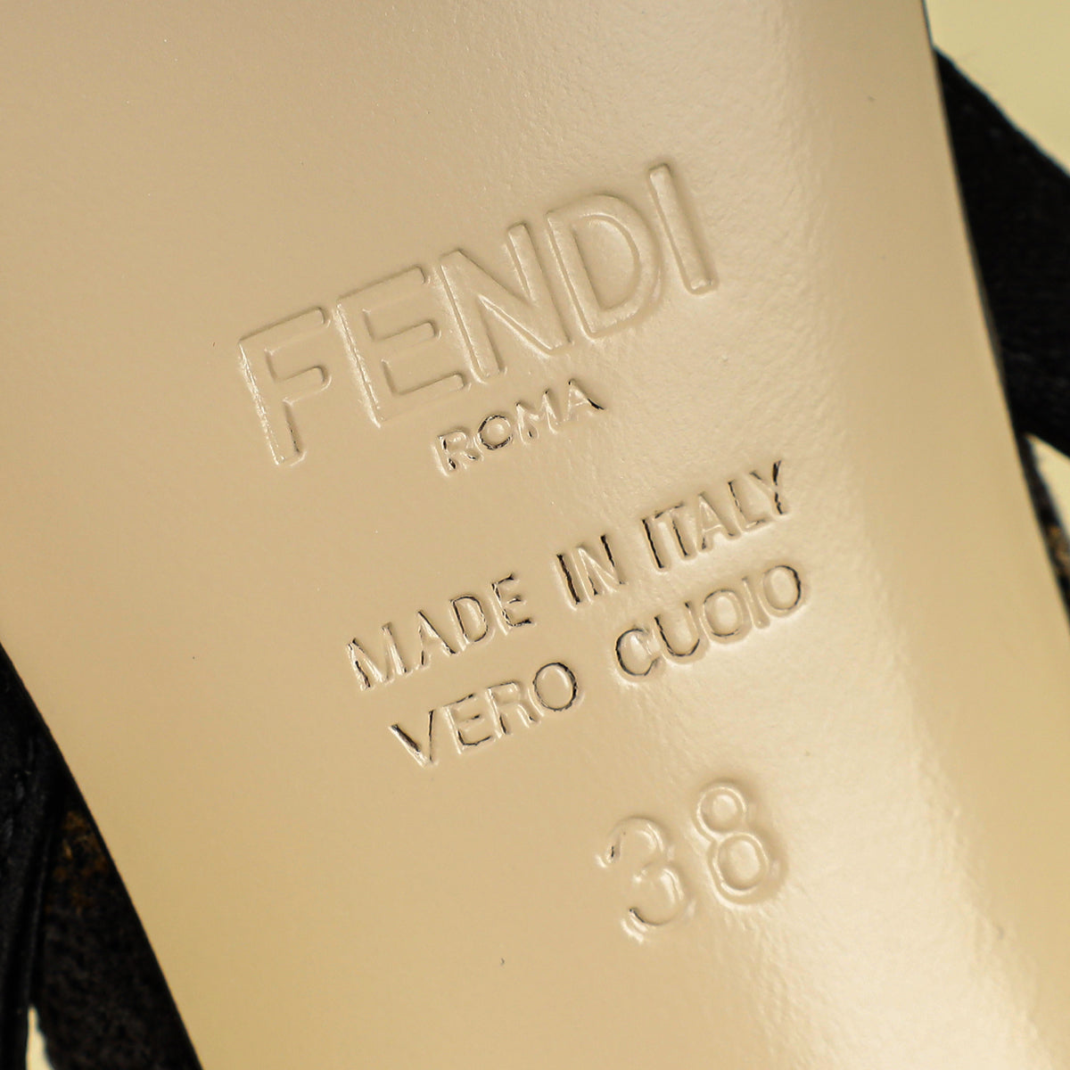 Fendi Bicolor Colibrì Lite High-Heeled Slingback Pump 38