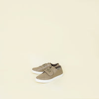 Fendi Taupe Logo Velcro Sneakers 39