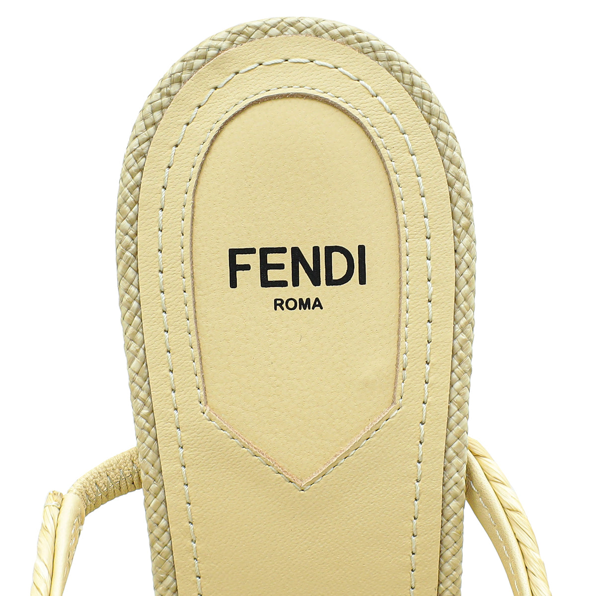 Fendi Paglia Intreccio Raffia First High Heeled Sandals 40.5