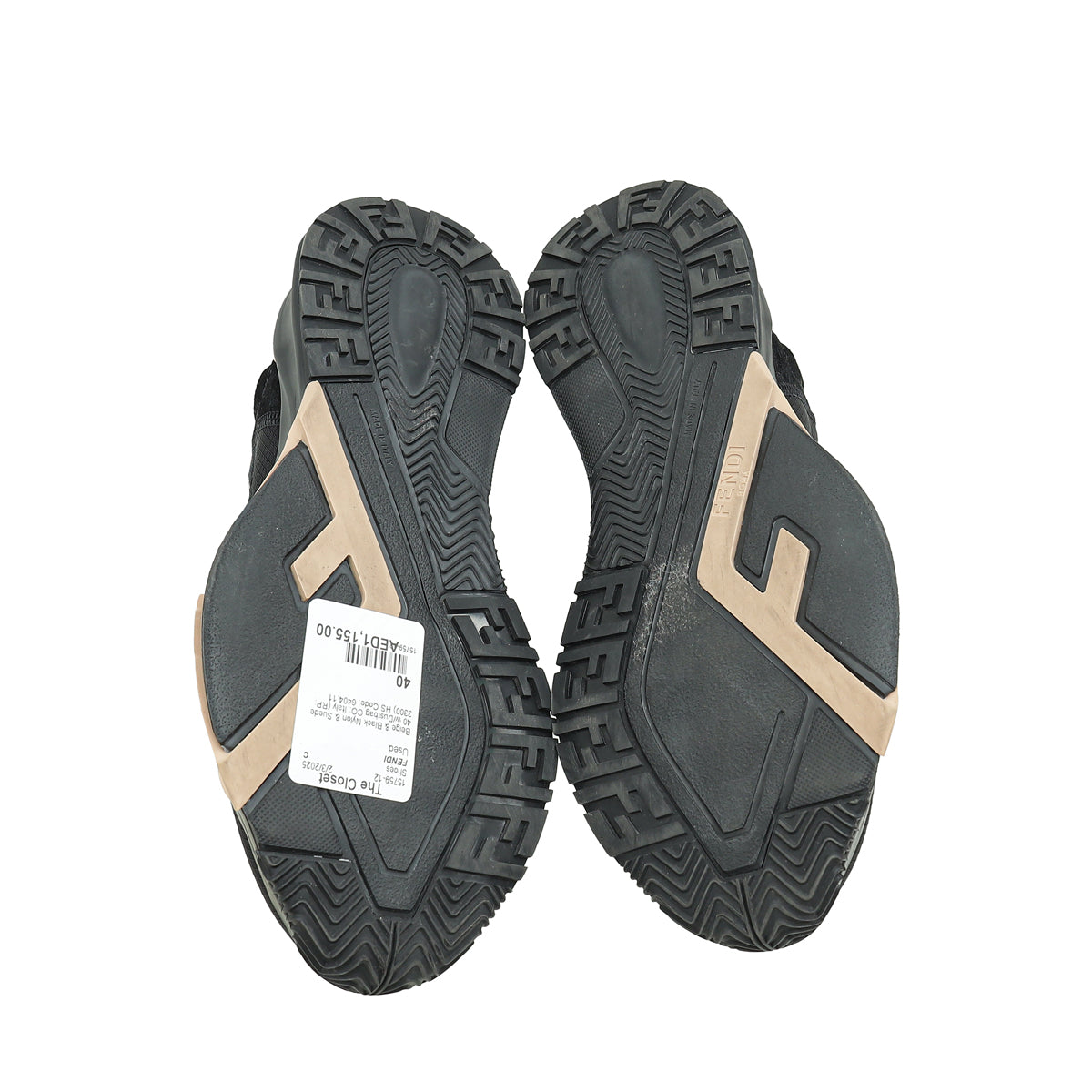 Fendi Bicolor Flow Mesh Sneakers 40-Fendi-THE CLOSET