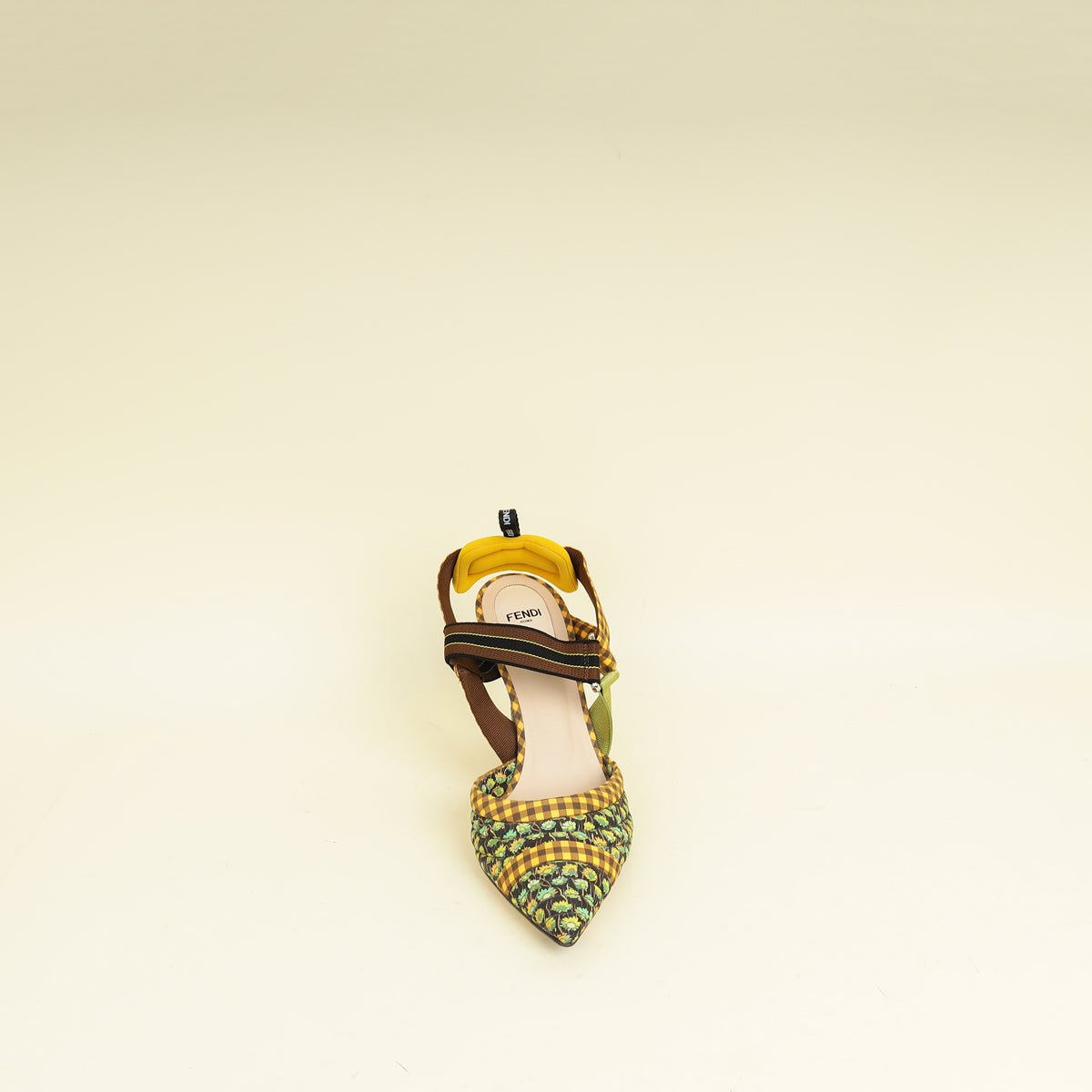 Fendi Multicolor Colibri Patchwork Slingback Pump 41