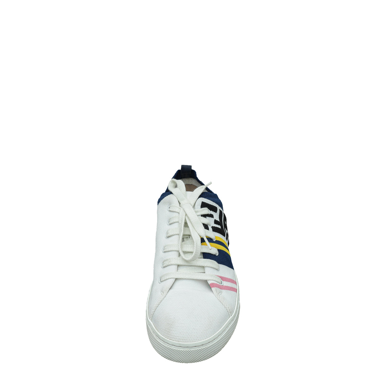 Fendi Multicolor Logo Stretch Knit Sneaker 5-Fendi-THE CLOSET